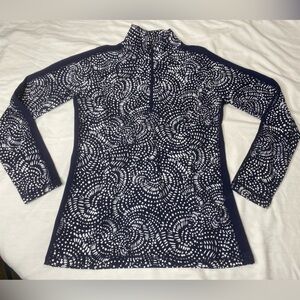 Talbots Black and White Cowl Neck Sweater and Leggings